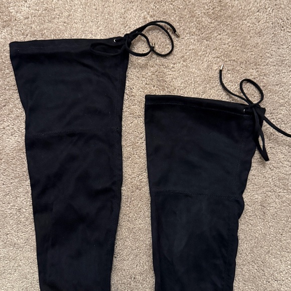 Steve Madden Osana Black Suede Over the Knee Boots Size 7.5 - Picture 2 of 16